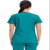 Cherokee Women's V-Neck Top, Teal Blue, X-Large view 4