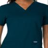 Cherokee Women's V-Neck Top, Caribbean Blue, XX-Small view 3