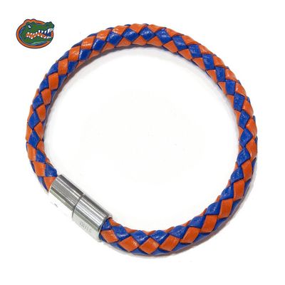 Florida Gators Braided Leather Bracelet