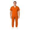 M&M SCRUBS Men Scrub Set Medical Scrub Top and Pants XXL Orange view 2