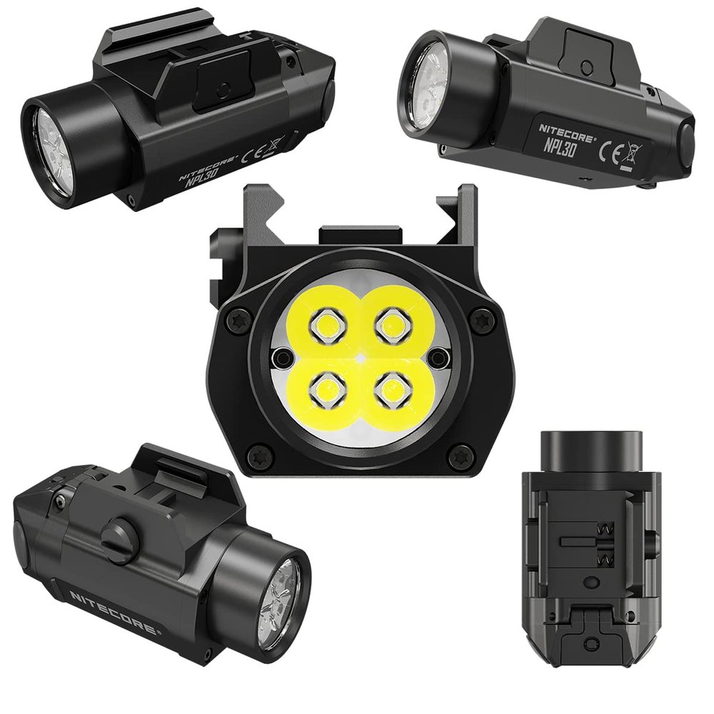 Nitecore NPL30 Piston Rail Mount Light NPL30-1200 Lumen High Performance (NPL30)