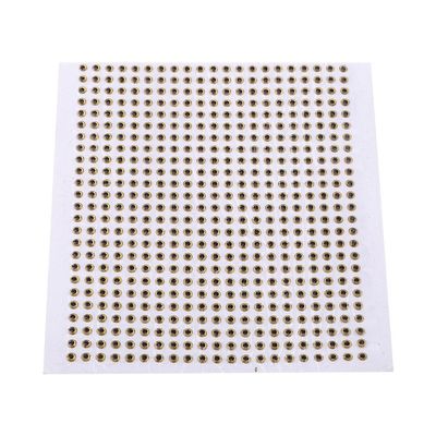 3mm 3D Fishing Eyes Fishing Lures Baits Eyes Fly Tying Crafts for DIY Lifelike 3D Fish Eyes 500Pcs Golden