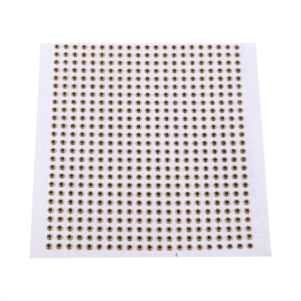 3mm 3D Fishing Eyes Fishing Lures Baits Eyes Fly Tying Crafts for DIY Lifelike 3D Fish Eyes 500Pcs Golden