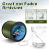 Ashconfish Colorfast Braided Fishing Line- 4 Strands Braided Lines Fadeless -Abrasion Resistant - Zero Stretch-Smaller Diameter, 1000M/1093Yards 40LB Fluorescent Green view 4