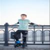 2PM SPORTS Vinal Inline Skates for Men with Light up Wheels Beginner Skates Fun Illuminating Outdoor Roller Skates for Kids and Adults - Azure X-Large view 2