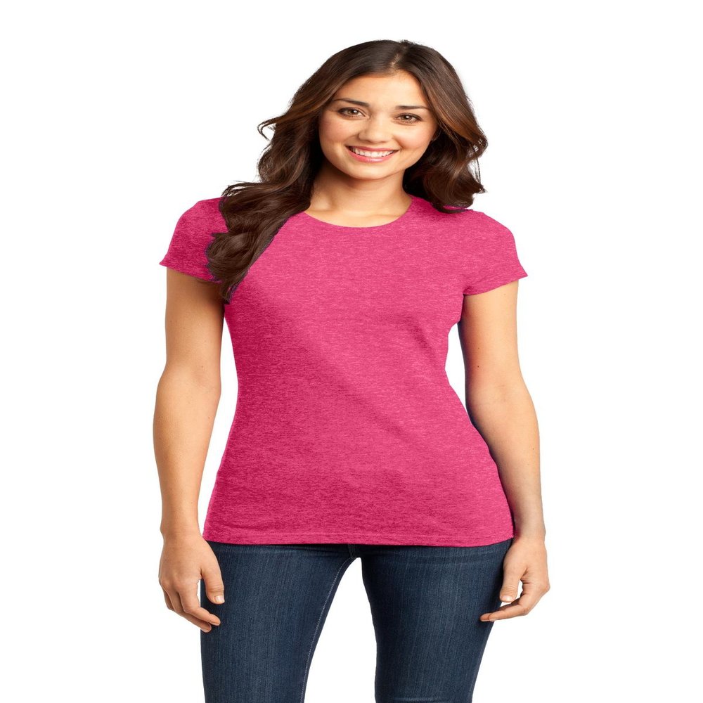 District Women's Fitted Very Important Tee XXL Heathered Watermelon