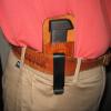Azula Leather IWB Inside Waistband Magazine Mag Pouch for Sig Sauer P238 238 380 CCW TAN USA view 3