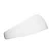 Unisex Headband/Sweatband. Best for Sports, Fitness, Working Out, Yoga. Tapered Design. (Solid White) view 2