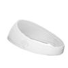 Unisex Headband/Sweatband. Best for Sports, Fitness, Working Out, Yoga. Tapered Design. (Solid White) view 4