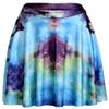 Sister Amy Women's Pleated Elastic Waist Band Flared Galaxy Print Midi Skater Blue/Green US XXXL view 1
