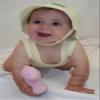 1140 Bambini Baby Unisex Cotton Interlock Snap Chin-Strap Sun Hat (6-12MO, White) view 2