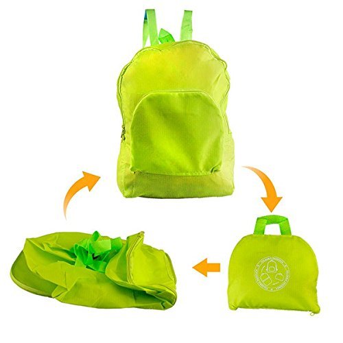 BigBuy Outdoor Adventure Goods Foldable Backpack V0201040, Adult Unisex, Pistachio Green, Single