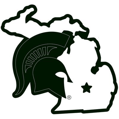 NCAA Siskiyou Sports Fan Shop Michigan State Spartans Home State 11 Inch Magnet One Size Team Color