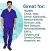 Natural Uniforms Comfortable Fit Men's Workwear Uniform 8 Pocket Top and Pant Set 5XL Purple view 3