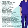 Natural Uniforms Comfortable Fit Men's Workwear Uniform 8 Pocket Top and Pant Set 5XL Purple view 4
