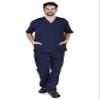 Natural Uniforms Comfortable Fit Men's Workwear Uniform 8 Pocket Top and Pant Set 4XL Dark Navy Blue view 1