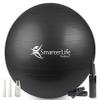 SmarterLife Exercise Ball Yoga Ball for Fitness, Balance, Stability, or Pregnancy, Gym Ball for Core Workout, Physical Therapy, Yoga Ball Chair for Office, Anti-Slip Anti-Burst (45 cm, Black) view 1