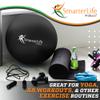 SmarterLife Exercise Ball Yoga Ball for Fitness, Balance, Stability, or Pregnancy, Gym Ball for Core Workout, Physical Therapy, Yoga Ball Chair for Office, Anti-Slip Anti-Burst (45 cm, Black) view 2