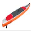 Kentex Inflatable Racing Paddle Board SUP Package 12.5ft.x30in Full 6in Thick view 2