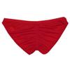 FEESHOW Men's Silky Bikini Briefs Bulge Pouch Underwear Swimwear Ruched Back (Red, one Size) view 3