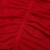FEESHOW Men's Silky Bikini Briefs Bulge Pouch Underwear Swimwear Ruched Back (Red, one Size) view 4