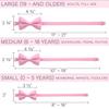 Bow Tie House Men's Classic Pre-Tied Bow Tie Formal Solid Tuxedo (Large, Pink) view 4
