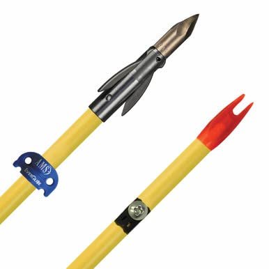 AMS Bowfishing A606 and Safety Slide Lava Cruz Arrow Shaft + Ankor Fixed Point