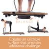 Stamina Juvo Board - Balance Board - Slant Board for Yoga, Pilates, Stand Up Paddle, Surf Training & Balance Training with Workout Videos Included view 3