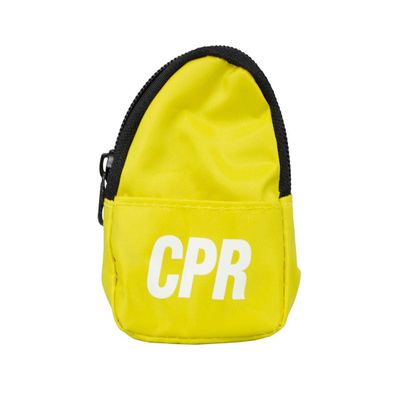 CPR Savers & First Aid Supply CPR Backpack Face Shield Mask Keychain Kit with Gloves and Cleaning Wipe for CPR Training and Rescue (Yellow)