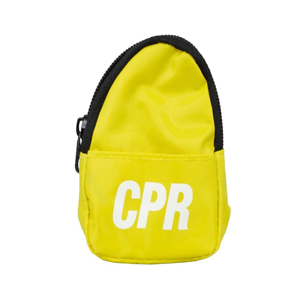 CPR Savers & First Aid Supply CPR Backpack Face Shield Mask Keychain Kit with Gloves and Cleaning Wipe for CPR Training and Rescue (Yellow)