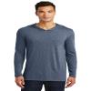 District Made Mens Perfect Tri Long Sleeve Hoodie. DM139 Navy Frost 2XL view 1