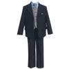 HBDesign Boys 2 Piece 3 Button Notch Lapel Fit Casual Boys Suite Dark Navy Blue view 1