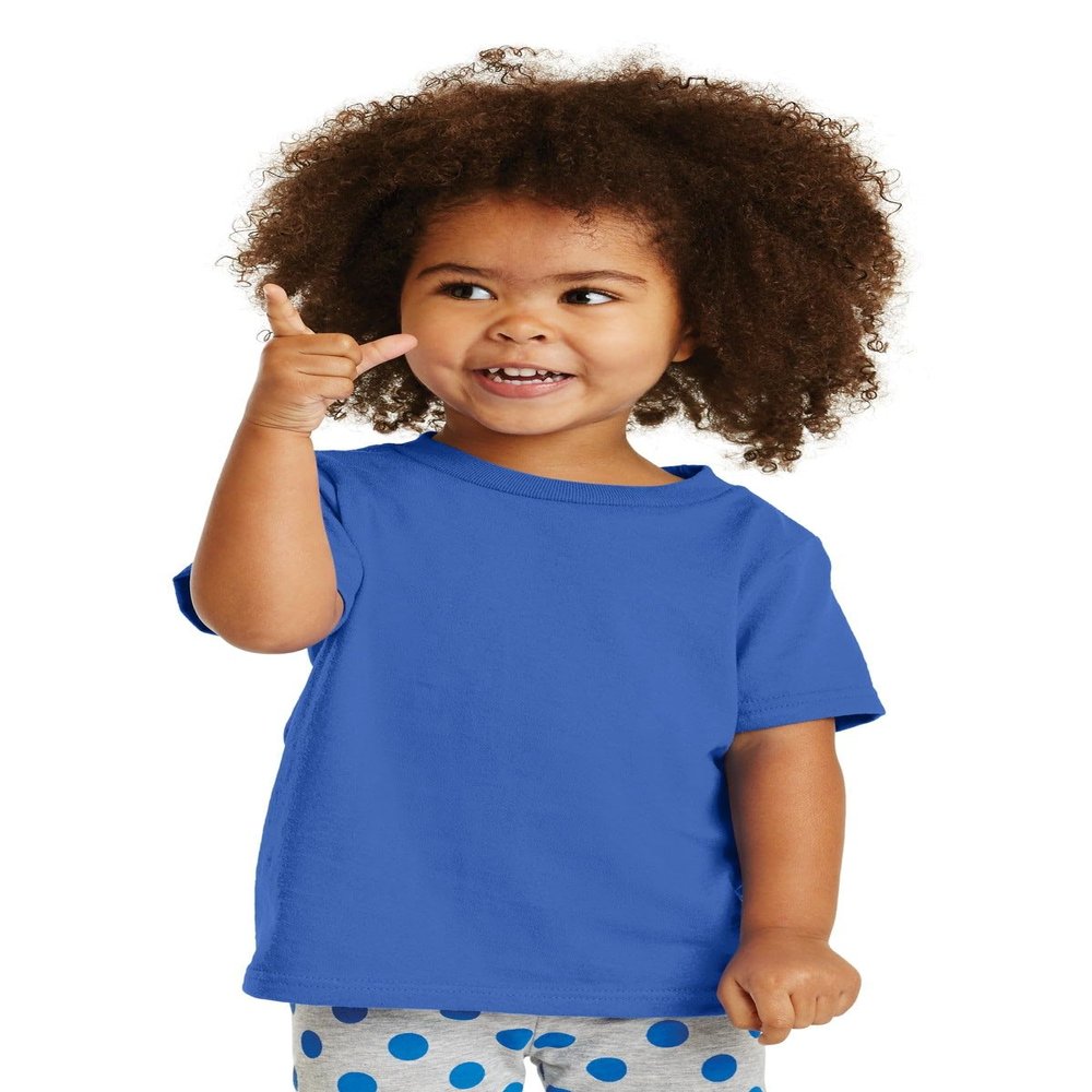 Port & Company Toddler Core Cotton Tee. CAR54T 3T Royal