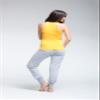 Ecofabric Shirt and Joggers 2 Piece Set Amber by Vivid Spirit (Small) Grey Yellow view 2