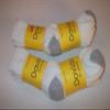 davido Women socks crew made in italy 100% cotton 8 pairs (9-11, white/gray) view 2