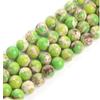 1 Strand Adabele Natural Peridot Green Impression Aqua Terra Jasper 10mm Round Loose Beads Sea Sediment Gemstone Spacer for Craft Jewelry Making (35-37pcs) GX6-10 view 3