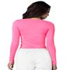 Adar Uniforms Underscrubs for Women - Long Sleeve Comfort Tee - 2900 - Neon Pink - 2X view 2