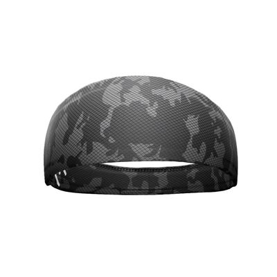 Unisex Headband/Sweatband. Best for Sports, Fitness, Working Out, Yoga. Tapered Design. (Grey Carbon CAMO)