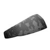 Unisex Headband/Sweatband. Best for Sports, Fitness, Working Out, Yoga. Tapered Design. (Grey Carbon CAMO) view 2