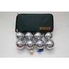 BuyBocceBalls Listing -73mm Metal Bocce/Petanque Set with 8 Silver Balls and Green Bag - Single view 2