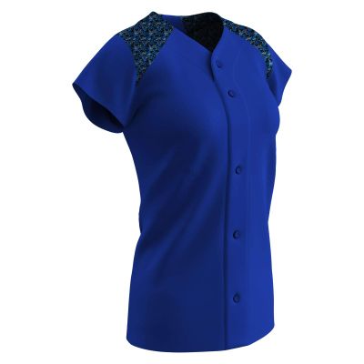 Champro Circuit Ladies Polyester Softball Jersey, Women's Medium, Royal