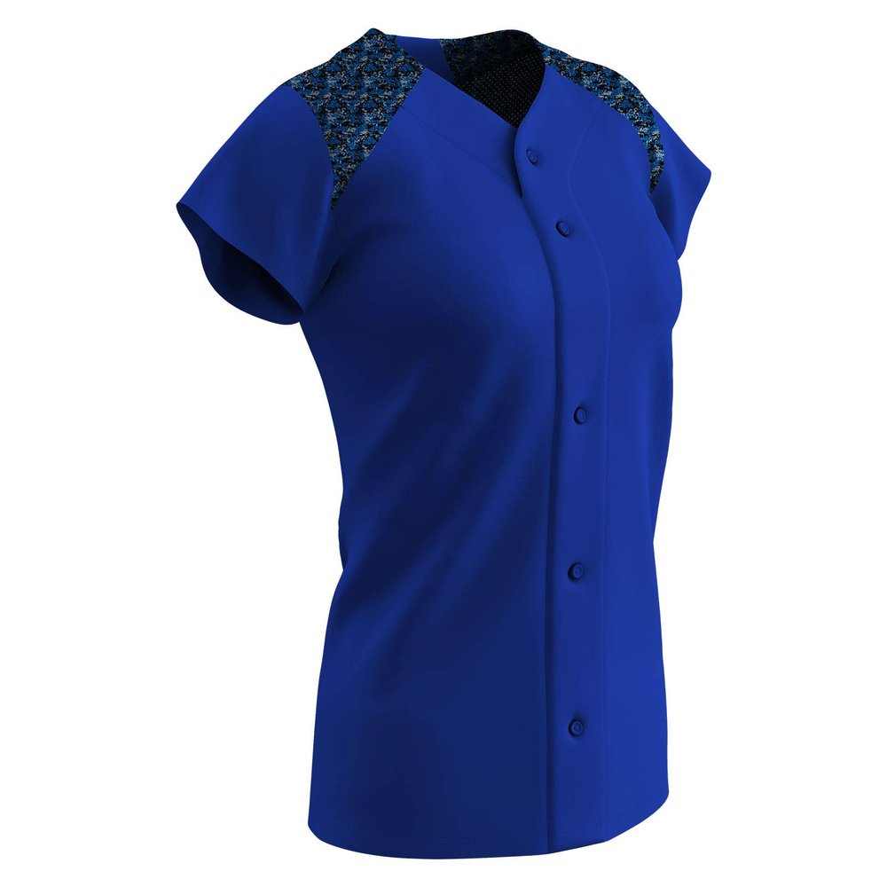 Champro Circuit Ladies Polyester Softball Jersey, Women's Medium, Royal