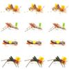 The Fly Fishing Place Foam Body Grasshopper and Chernobyl Ant Fly Fishing Flies Assortment - 12 Flies - 3 Each of 4 Trout and Bass Flies view 1