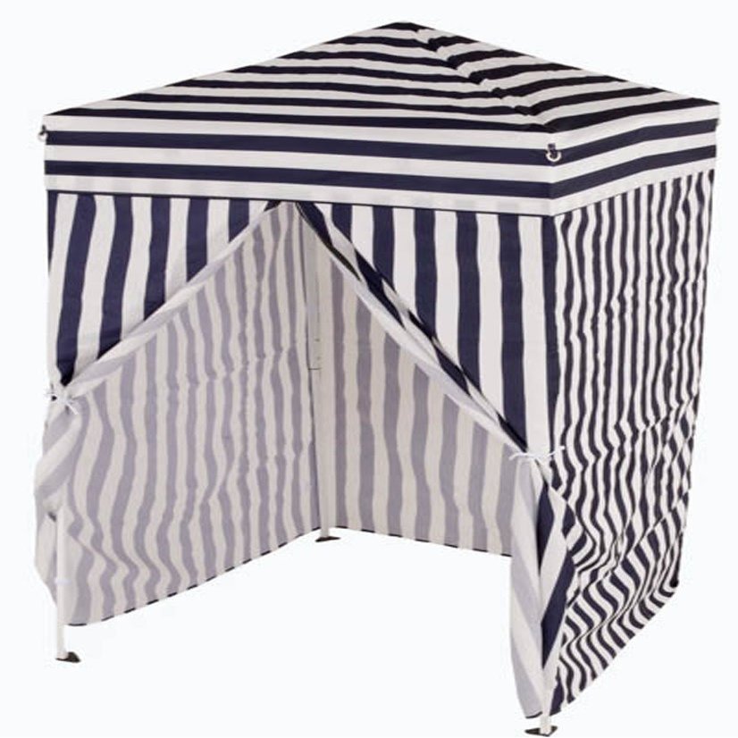 Impact Canopy 4' x 4' Portable Dressing Room, Pop Up Portable Changing Room, Navy Blue / White