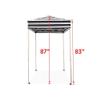 Impact Canopy 4' x 4' Portable Dressing Room, Pop Up Portable Changing Room, Navy Blue / White view 3