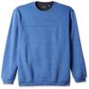 Arrow 1851 Men's Tall Saranac Long Sleeve Crewneck Sueded Pullover, True Navy Heather, 2X-Large Big view 1
