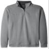 Arrow 1851 Men's Tall Saranac Long Sleeve 1/4 Zip Sueded Fleece Pullover, grey shadow heather, 4X-Large Big view 1