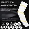 HOPEFORTH 2PCS Padded Elbow Forearm Sleeves Compression Arm Protective Support view 2