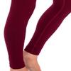 Homma High Waist Compression Leggings for Women Tummy Control Postpartum Leggings Seamless Yoga Workout Pants Burg XL Burgundy view 2