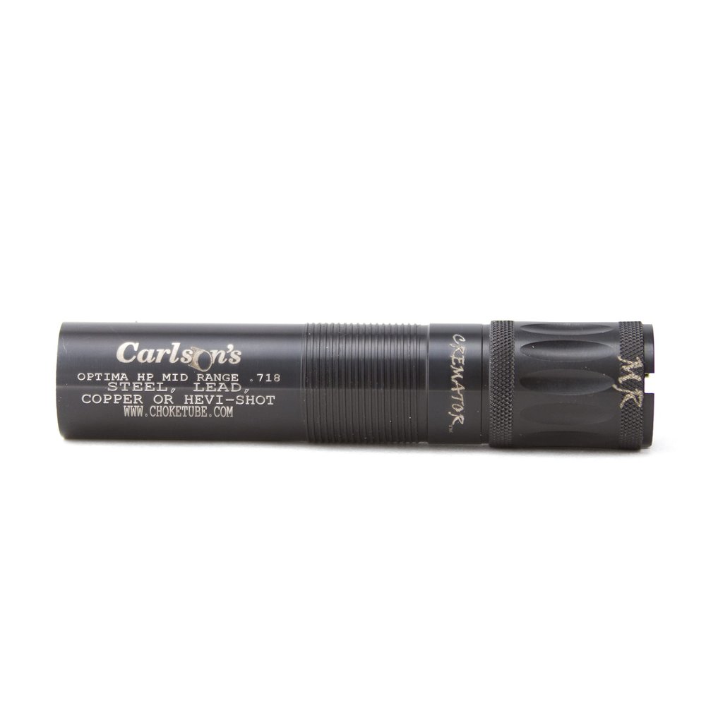 Carlson's Choke Tubes 12 Gauge for Beretta Optima HP [ Mid Range | 0.718 Diameter ] Blued Steel | Cremator Non-Ported Waterfowl Choke Tube | Made in USA